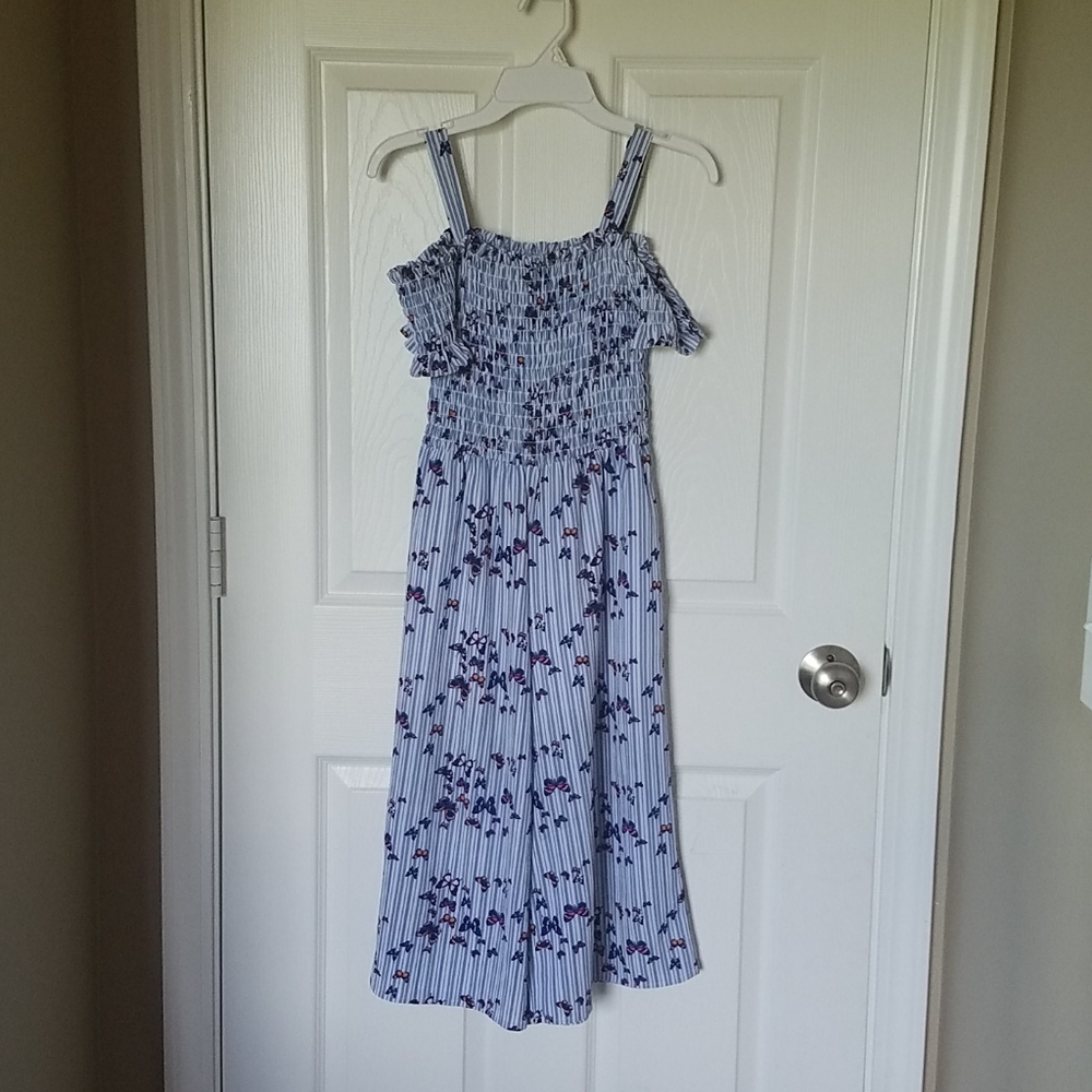 Blue flower jumper for kids